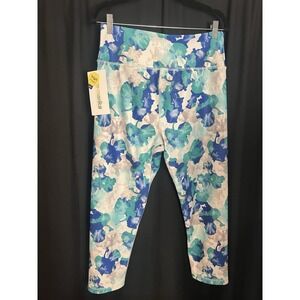 Floral Highrise Leggings NWT Size XL Womens Yoga Pants Activewear Workout